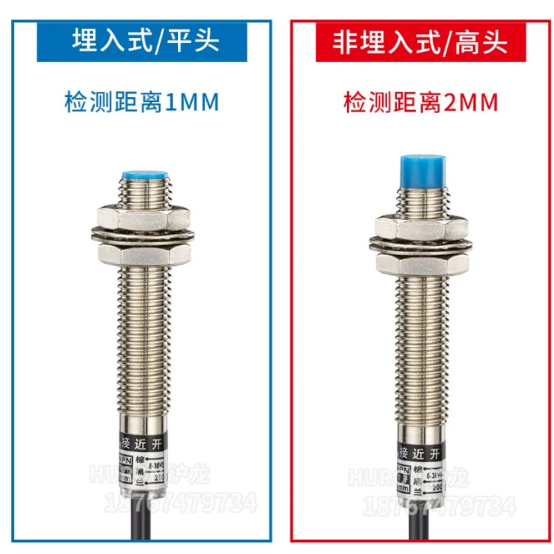 LJ8A3 proximity sensor, M8 inductive switch, LJ8A3-4-Z/BX, NPN proximity switch, PNP proximity sensor, 24V metal detector, NO NC proximity switch, flush mount sensor, non-flush proximity switch, 2-wire proximity switch, 3-wire proximity sensor, industrial automation sensor, waterproof proximity switch, HURON proximity sensor