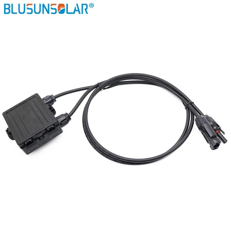 5 Pcs/lot Waterproof IP65 4 Way PV Solar Junction Box for Solar Panel with 4.0mm2 Cable and 4 Diodes XH0196