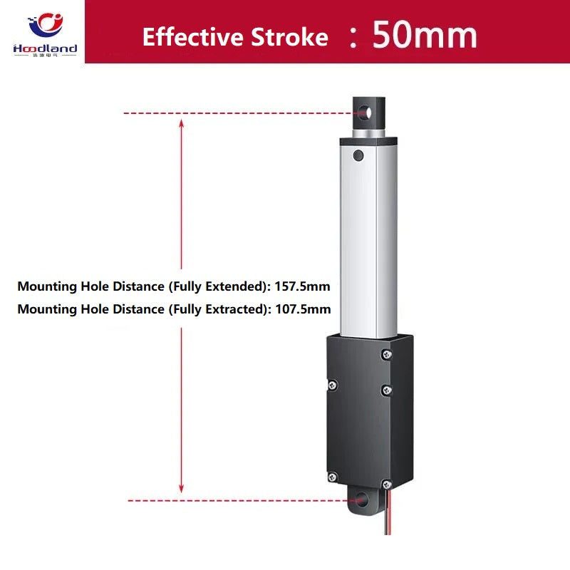 Mini Linear Actuator 12V/24V, 10-200mm Stroke