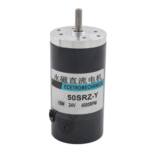 50SRZ-R Dia 50mm Tubular Motor 15W 12V 24V DC Motor Round Shaft 2000RPM 3000RPM 4000RPM 5000RPM 6000RPM High Speed Low Noise