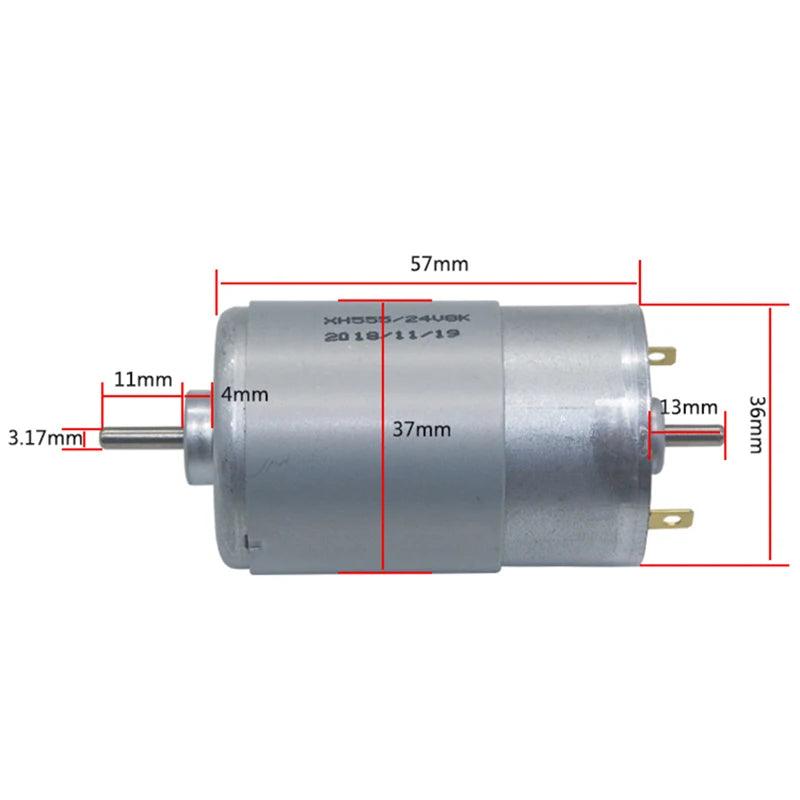 electrical center b2c | 555 Double Output Shaft DC Motor 12V 24V High ...