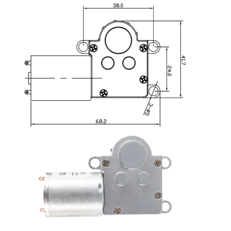 CHW-9L370 motor, worm gear motor, turntable motor, display stand motor, 5V motor, low speed motor, high torque motor, 18RPM motor, 131:1 gear ratio, DC gear motor, self-locking motor, POM worm gear motor, copper worm gear motor, 9-tooth gear motor, module 2.0 gear motor, quiet motor, low noise motor, robot motor, smart home motor, plug and play motor, solderless wiring motor, speed controller motor, display turntable motor, 3-24V customizable motor