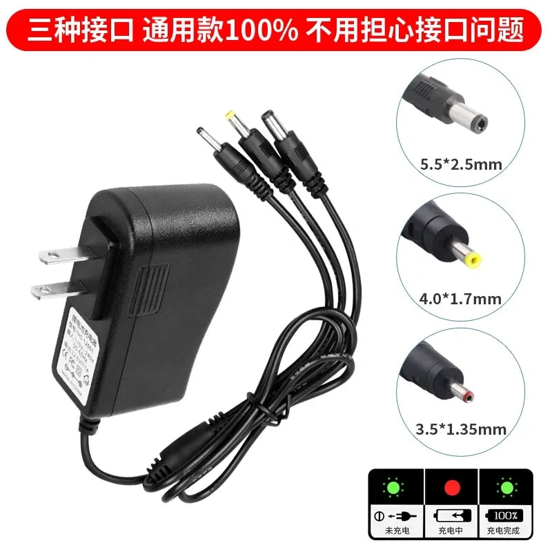 5V 3A fast laser charger, 15W 1-to-3 laser adapter, multi-battery laser level charger, 3A 5.5mm DC power supply