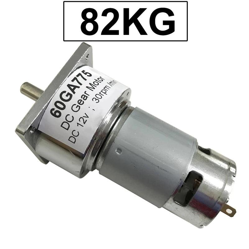 60GA775 35W Powerful Permanent Magnet High Torque 82KG.CM 12V 24V DC Gear Motor 12 Volt Slow Speed Adjustable Forward Reverse