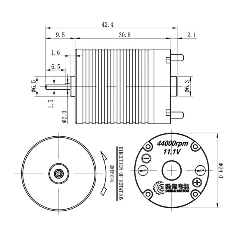 brushless motor with built-in driver, bl370-r motor, chihai motor, 44000 rpm brushless motor, 7.4v 11.1v motor, rc brushless motor, high speed dc motor, cnc aluminum motor, neodymium magnet motor, motor with mp9 gear, diy power tool motor, lightweight brushless motor, no esc needed motor, high power brushless motor