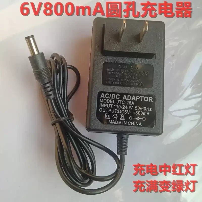 kids ride on car charger,6v battery charger,6V 800MA battery charger fit 6V7Ah,6V7.2Ah battery