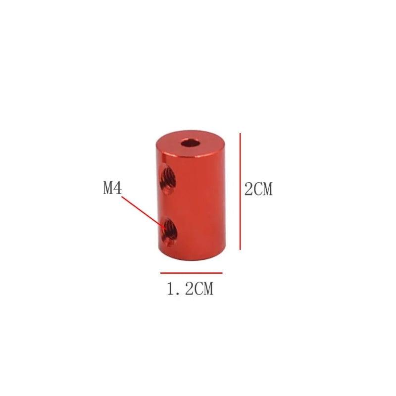 6pcs Aluminum Coupling Bore 1mm 2mm 3mm 3.17mm 4mm 5mm 6mm 3D Printer Parts Shaft Coupler Screw For Stepper Motor Accessories
