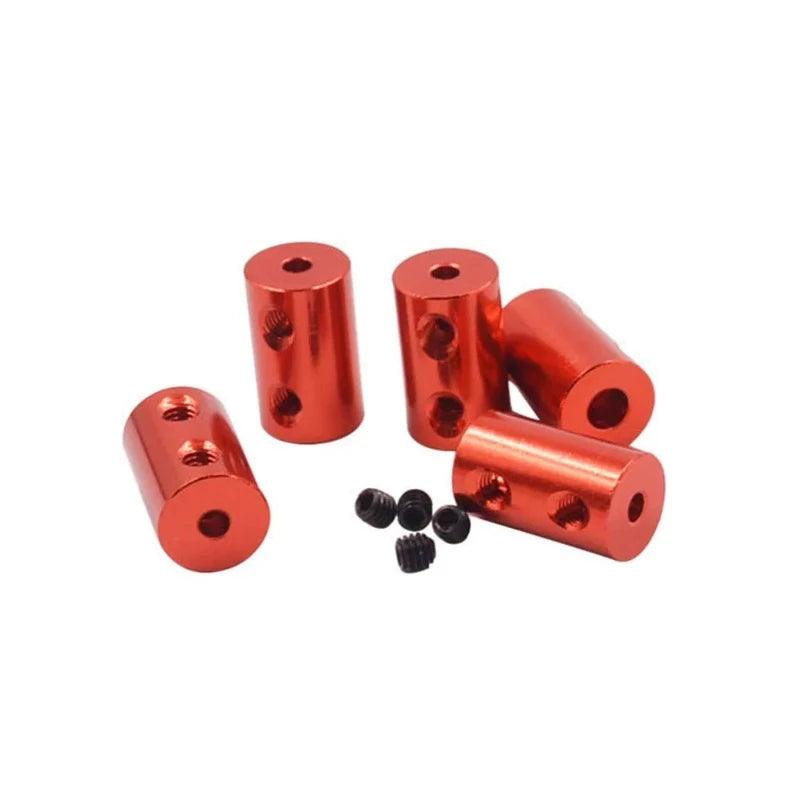 6pcs Aluminum Coupling Bore 1mm 2mm 3mm 3.17mm 4mm 5mm 6mm 3D Printer Parts Shaft Coupler Screw For Stepper Motor Accessories