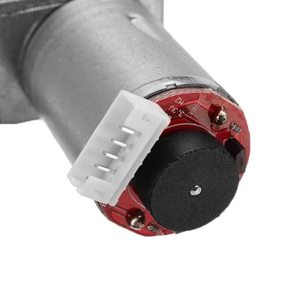6V 12V 24V DC 6rpm 10rpm 18rpm 23rpm 30rpm 40rpm 90rpm 150rpm Self-lock Hall Encoder Worm Gearbox Reduction Motor JGY370 Geared