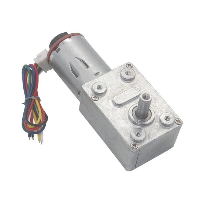 6V 12V 24V DC 6rpm 10rpm 18rpm 23rpm 30rpm 40rpm 90rpm 150rpm Self-lock Hall Encoder Worm Gearbox Reduction Motor JGY370 Geared