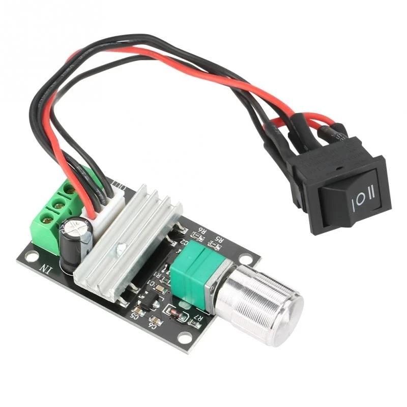 6V 12V 24V DC Motor Controller PWM Speed Pause Start Reversed CW CCW Regulator DC6V-28V 3A 80W Drive Module Switch Governor,dc motor controller 12v