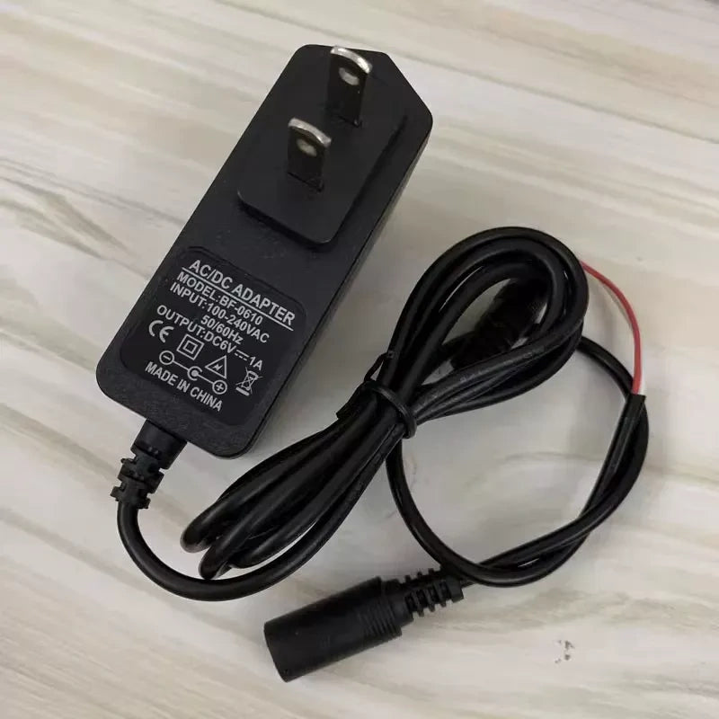 6v power adapter,ac‑dc transformer,dc motor power supply,small gear motor adapter,micro motor power charger,diy robot power source,dc‑output adaptor