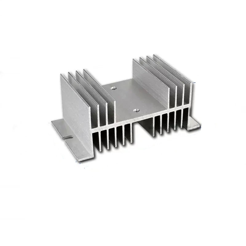 SSR heatsink, solid state relay heat sink, aluminum heatsink for SSR, single phase SSR heatsink, three phase SSR heatsink, 10A SSR heatsink, 25A SSR heatsink, 40A SSR heatsink, 100A SSR heatsink, 120A SSR heatsink, heat sink base for SSR, SSR cooling radiator, industrial SSR heatsink, SSR heatsink with fan, thermal paste for SSR heatsink