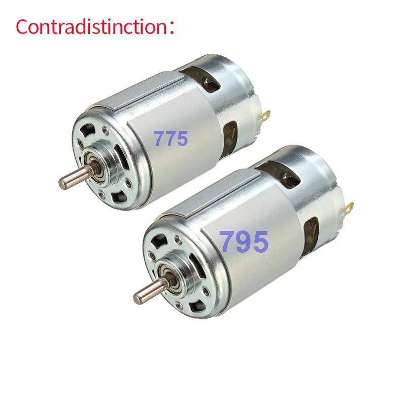 795 775 895 DC Motor Single Shaft 12V 24V Ball Bearing High Speed Power Electric 12 V Volt Moter Engine Drill Cut Tools