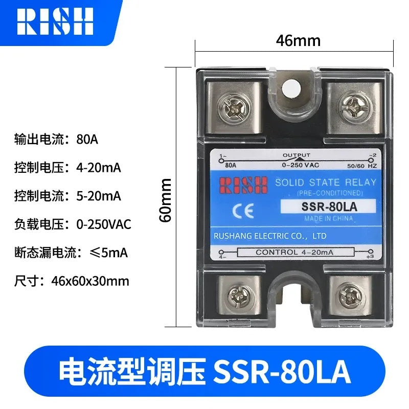 SSR voltage regulator, current controlled SSR regulator, voltage controlled SSR module, single phase AC voltage regulator, SSR-LA voltage regulator, SSR-80LA