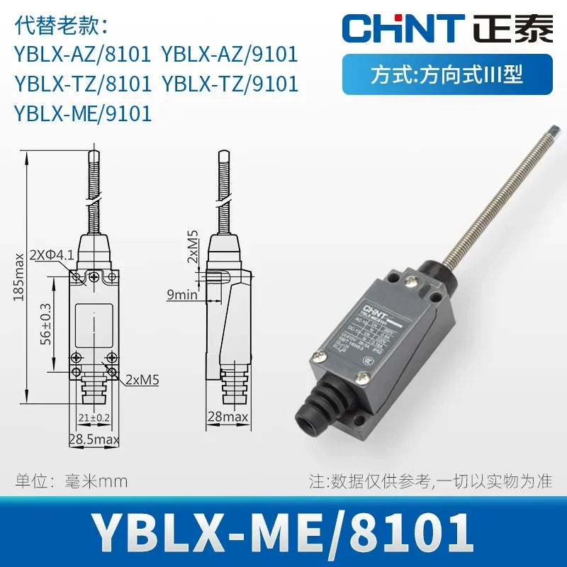 CHINT YBLX-ME/8101 Limit Switch ,Travel Switch ,Roller Lever Switch ,1NO1NC Switch  
