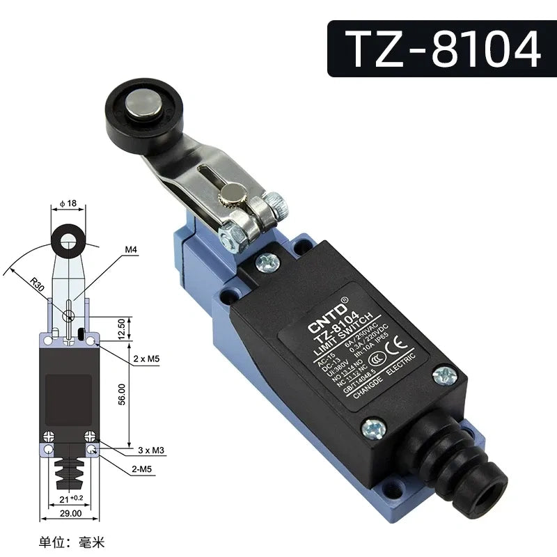 CNTD TZ-8104 Limit Switch ,Travel Limit Switch ,Industrial Micro Switch 