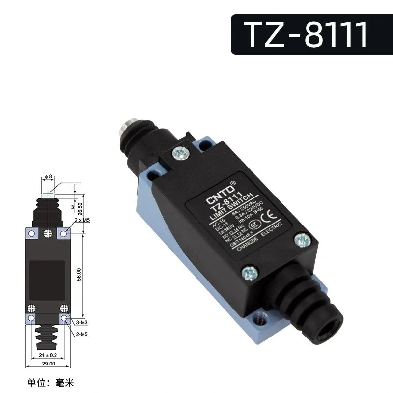 CNTD TZ-8111 Limit Switch ,Travel Limit Switch ,Industrial Micro Switch 