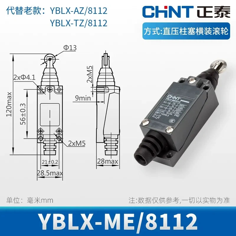 CHINT YBLX-ME/8112 Limit Switch ,Travel Switch ,Roller Lever Switch ,1NO1NC Switch  