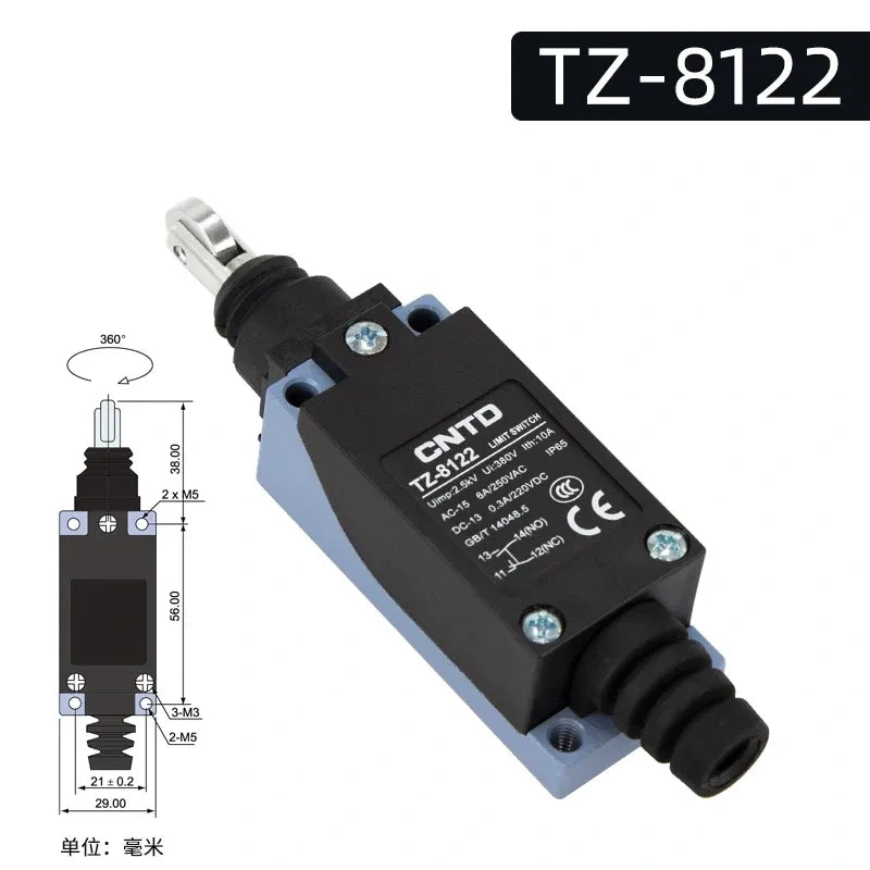 CNTD TZ-8122 Limit Switch ,Travel Limit Switch ,Industrial Micro Switch 