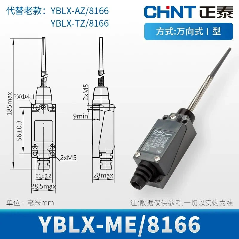 CHINT YBLX-ME/8166 Limit Switch ,Travel Switch ,Roller Lever Switch ,1NO1NC Switch  
