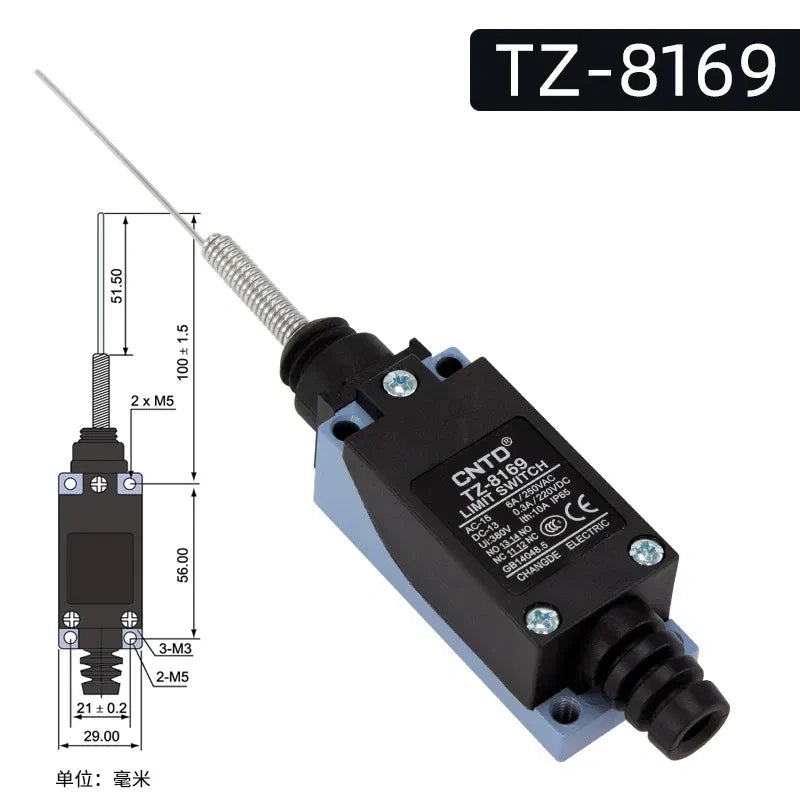 CNTD TZ-8169 Limit Switch ,Travel Limit Switch ,Industrial Micro Switch 