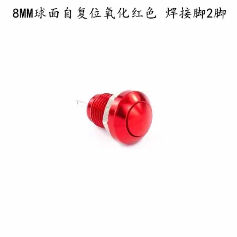 EARU -1pc 8mm Momentary Metal Push Button Switch Waterproof