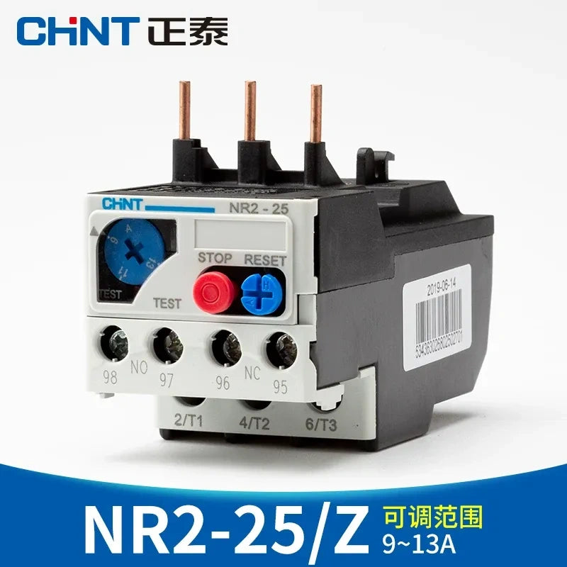 CHINT thermal overload relay, NR2 relay, CHINT NR2-25 9-13A