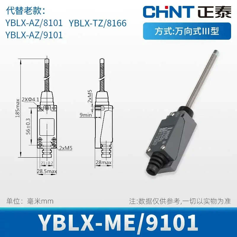 CHINT YBLX-ME/9101 Limit Switch ,Travel Switch ,Roller Lever Switch ,1NO1NC Switch  