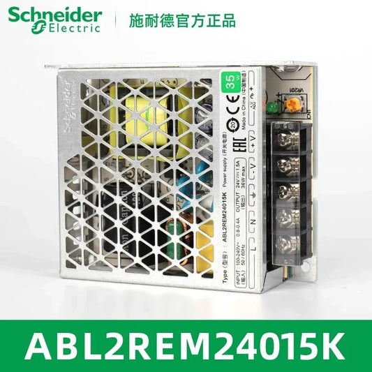 Schneider ABL2REM24 Power Supply, ABL2REM24015K, ABL2REM24020K, ABL2REM24045K, ABL2REM24065K, ABL2REM24085K, ABL2REM24100K, ABL2REM24150K, 24V DC Power Supply, Industrial Switching PSU, 35W-350W Power Supply, DIN Rail Power Supply, Schneider ABL2K Series, PLC Power Supply