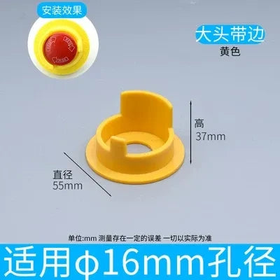 Push Button Accessories, 16mm Button Parts, Waterproof Button Cover, Silicone Button Cap, 