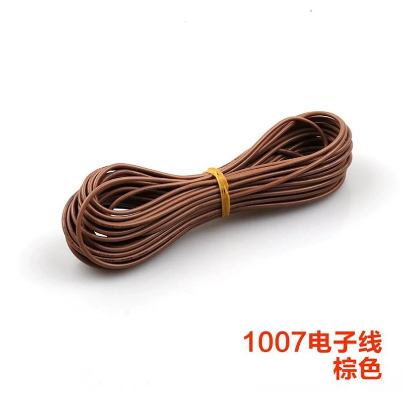 brown UL1007 wire,hookup wire,electronic wire,tinned copper wire,18AWG wire,20AWG wire,22AWG wire,24AWG wire,26AWG wire,28AWG wire,pvc insulated wire,300v wire,80c wire,multi‑color wire
