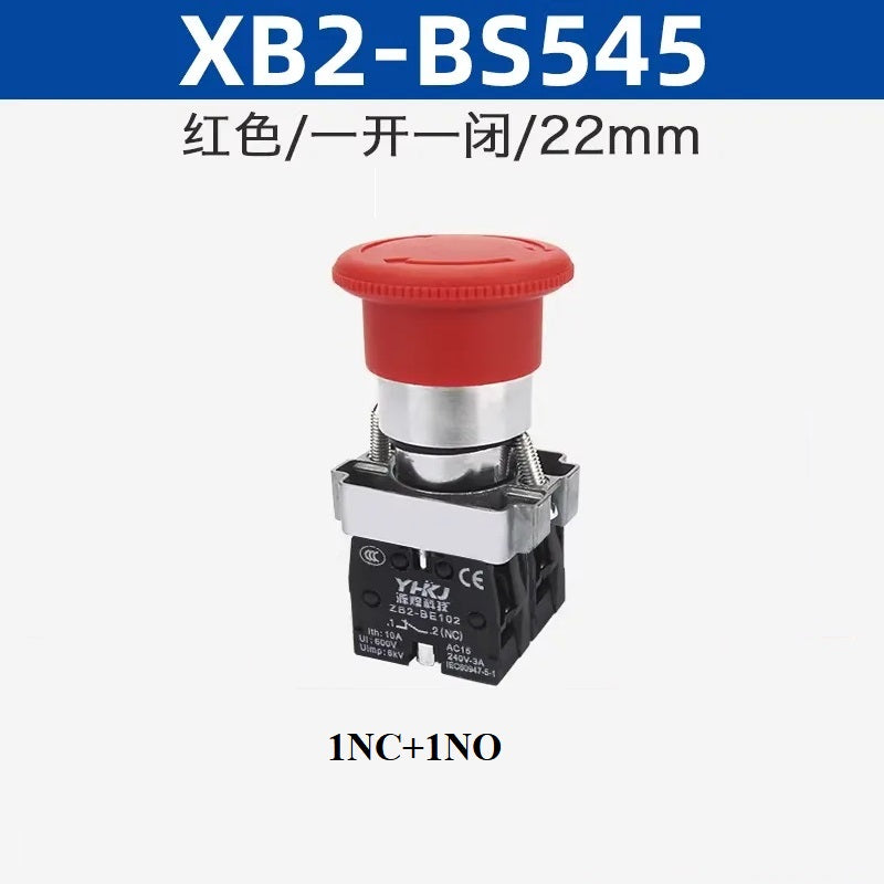 Mushroom Emergency Stop Switch XB2-ES