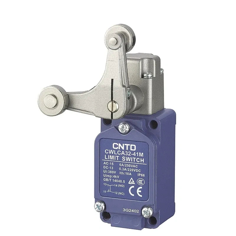 CNTD CWL Limit Switch, IP66 Limit Switch, CWLCA32-41-M Roller Lever Switch ,6A 250VAC Aluminum Housing Switch 