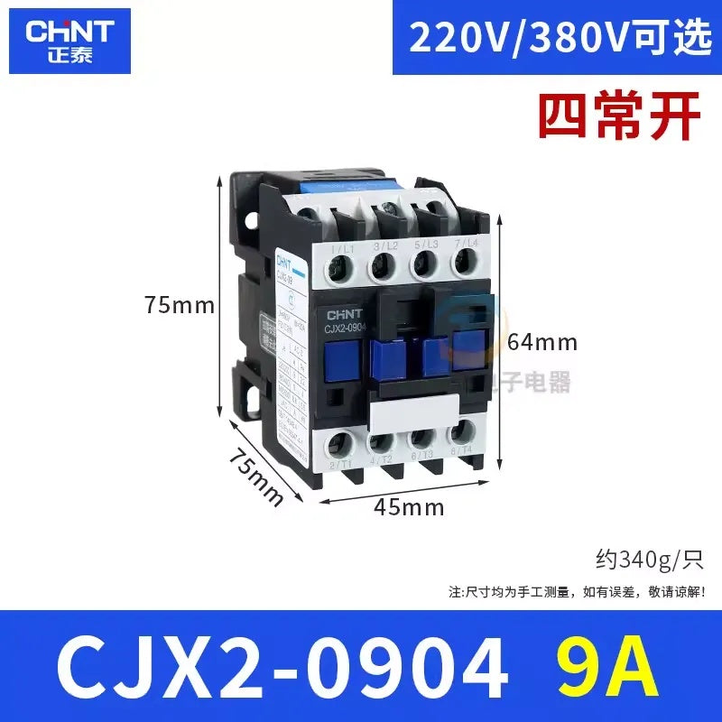 Contactor CJX2-0904 9A 4NO AC220V/380V
