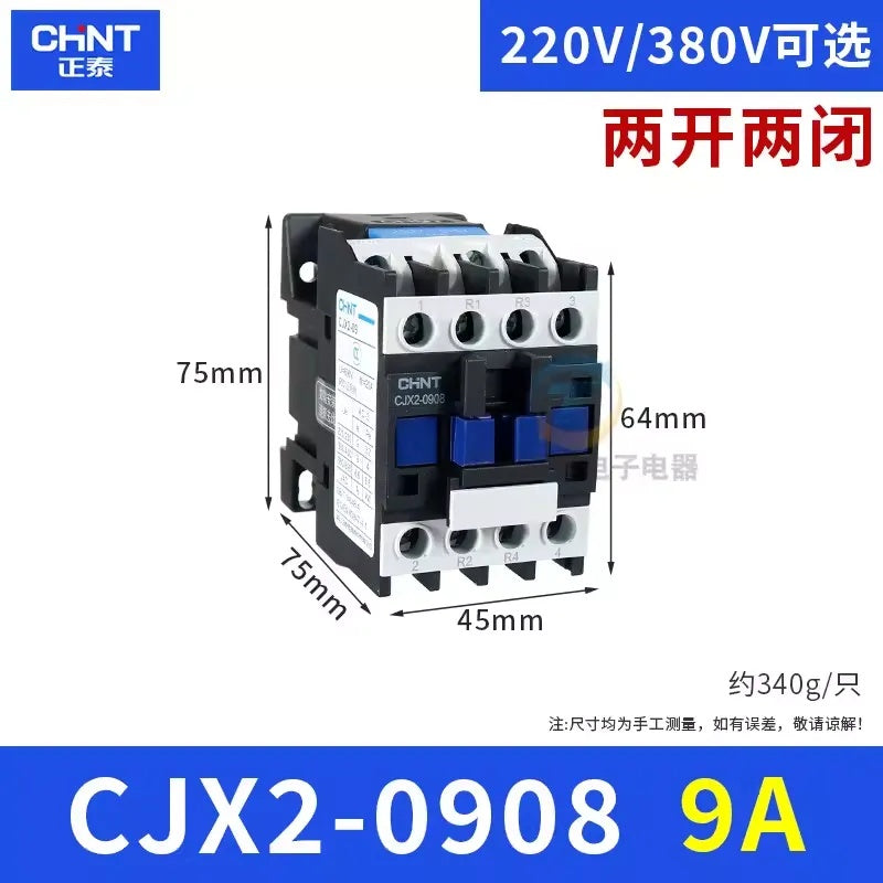 Contactor CJX2-0908 9A 2NO2NC AC220V/380V