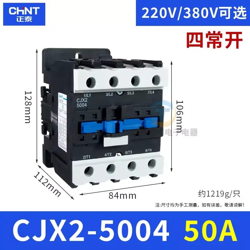Contactor CJX2-5004 50A 4NO AC220V/380V