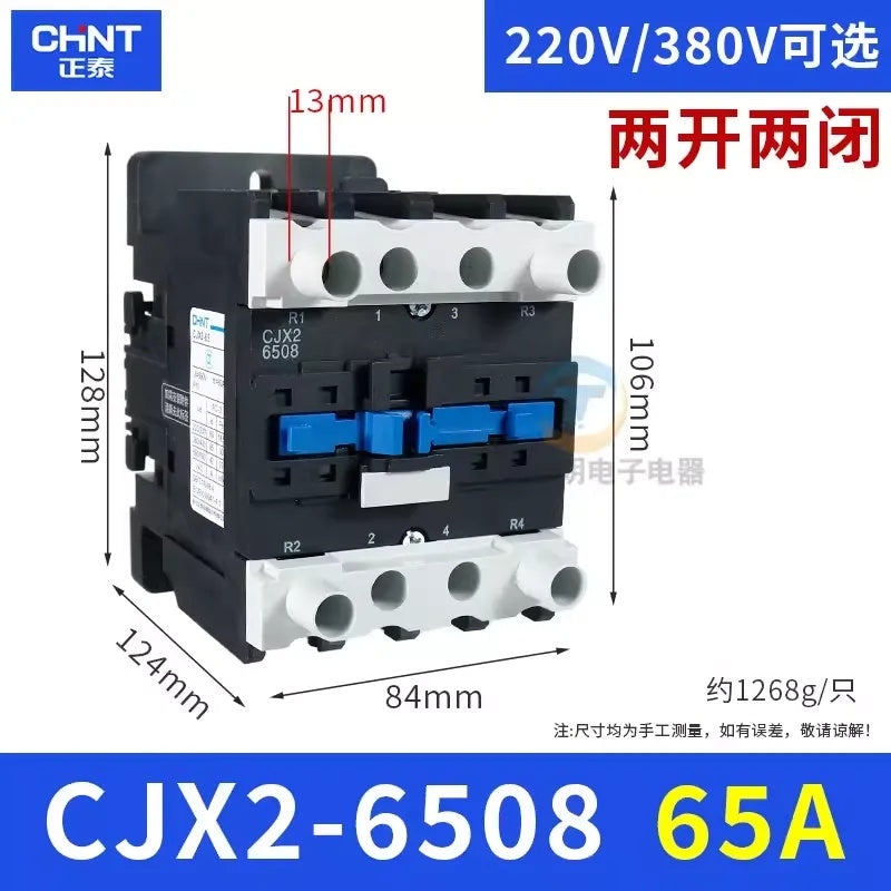 Contactor CJX2-6508 65A 2NO2NC AC220V/380V