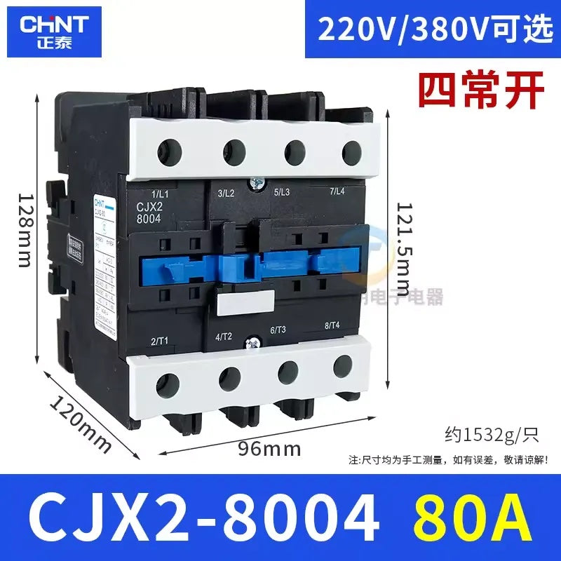 Contactor CJX2-8004 9A 4NO AC220V/380V
