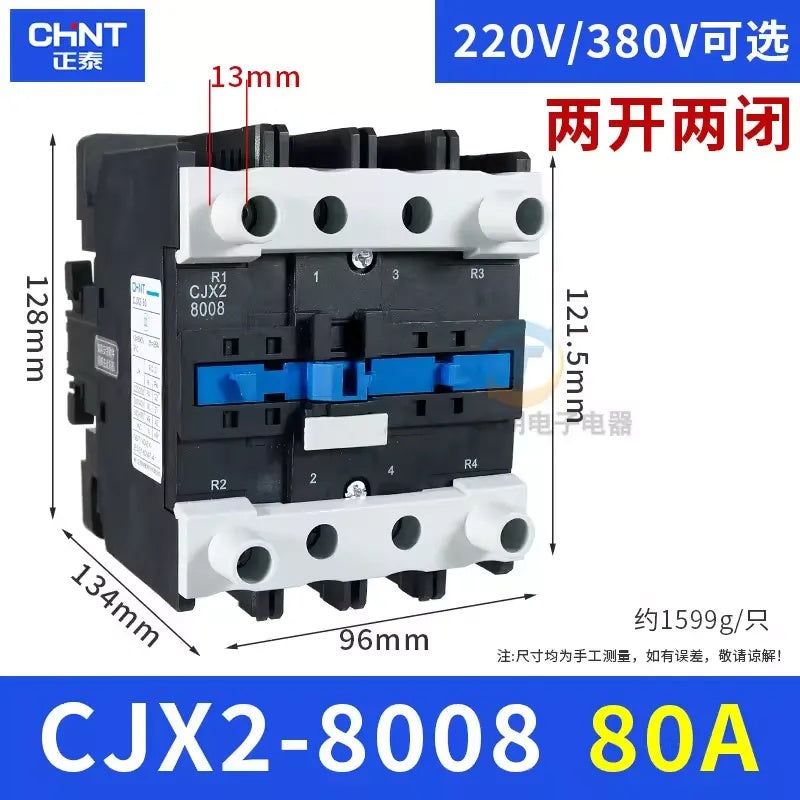 Contactor CJX2-8008 80A 2NO2NC AC220V/380V