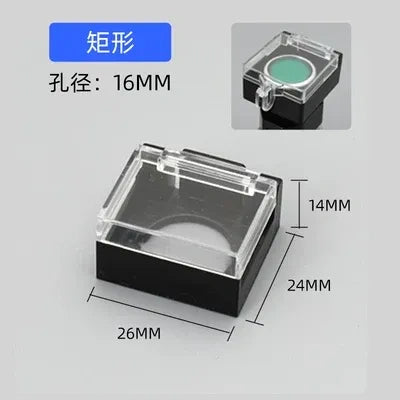 Push Button Accessories, 16mm Button Parts, Waterproof Button Cover, 