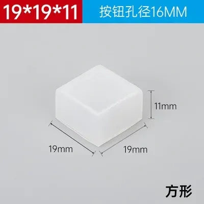 Push Button Accessories, 16mm Button Parts, Waterproof Button Cover,  Silicone Button Cap
