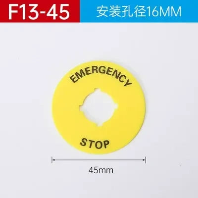 Push Button Accessories, 16mm Button Parts, Button Warning Ring