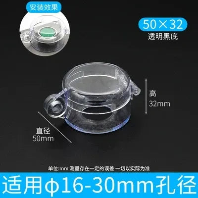 Push Button Accessories, 16mm-30mm Button Parts, Waterproof Button Cover, 