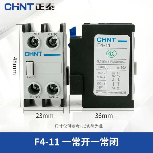 CHNT F4-11  Auxiliary Contact ,1NO1NC Contactor Spare Parts