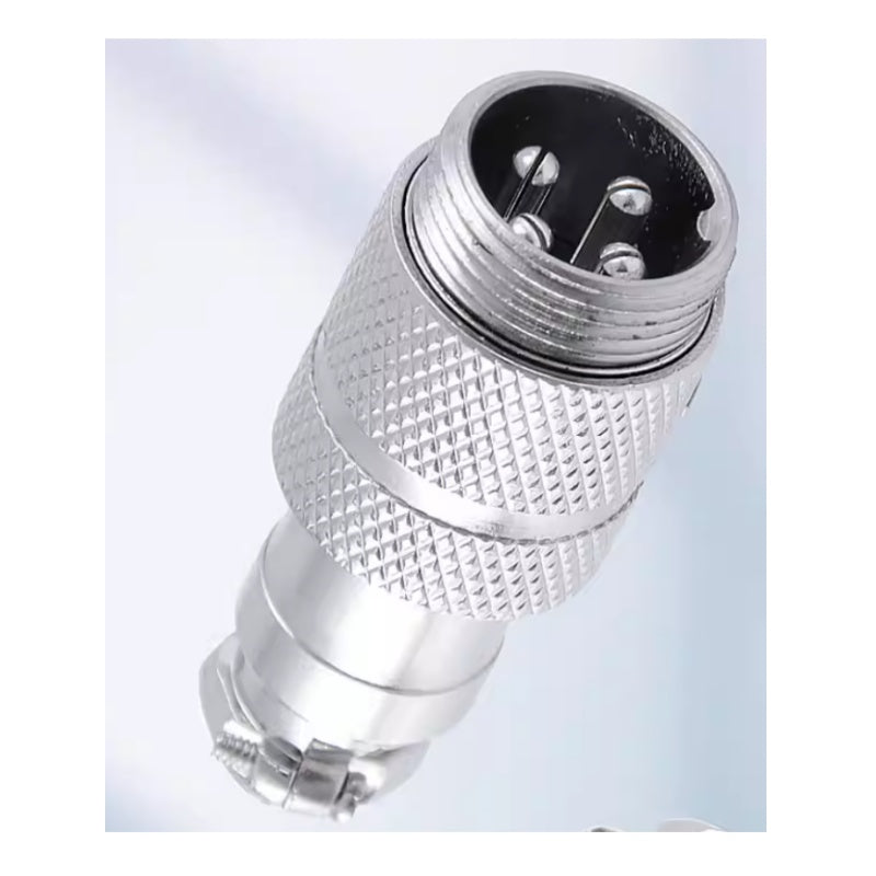 GX20 Aviation Connector, Docking Type Plug Socket, 2-12 Pin Industrial Connector, Silver-Plated Copper Contacts, V0 Flame Retardant PPS, GX20 Male Female Pair, Industrial Electrical Connector, Dustproof Aviation Plug, GX20 10 Pin, GX20 12 Pin
