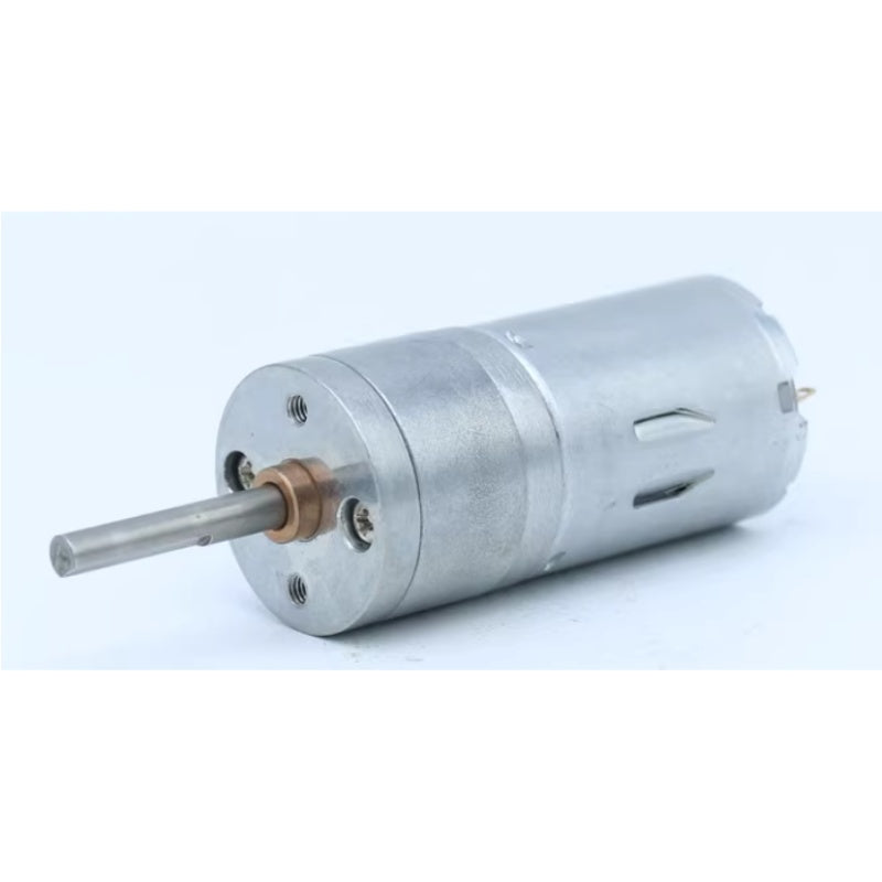 JGA25-370 shaft length 12mm Mini DC Gear Motor, High Torque Slow Speed Brushed Motor for Model Car Tractor, Intelligent Robot, 4WD Car, Small Motor (DC 6V/12V/24V, All-Metal Gears)