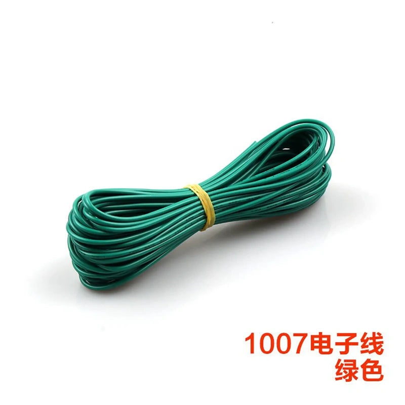 green UL1007 wire,hookup wire,electronic wire,tinned copper wire,18AWG wire,20AWG wire,22AWG wire,24AWG wire,26AWG wire,28AWG wire,pvc insulated wire,300v wire,80c wire,multi‑color wire