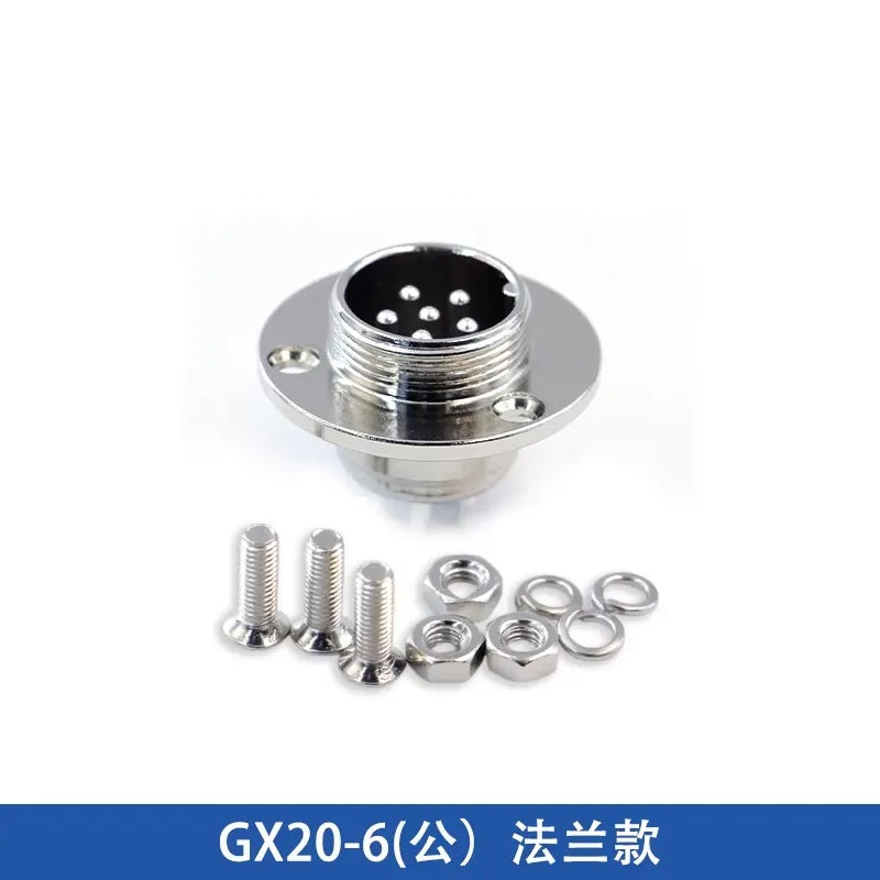 GX20 DF20 Aviation Connector Circular Flange type