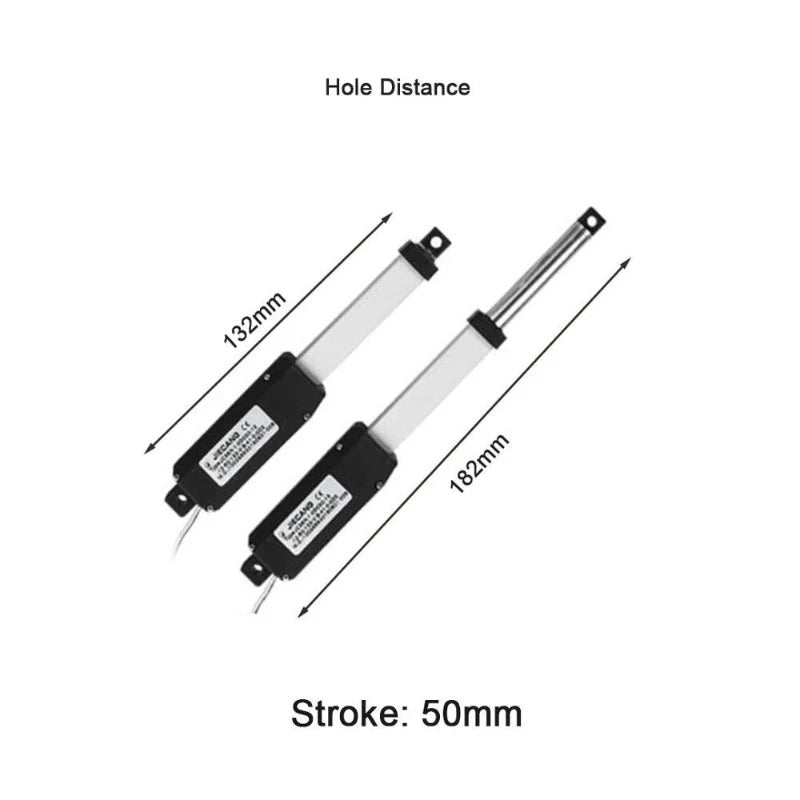 12V 20N DC Linear Actuator Electric Motor Telescopic Rod 25mm 50mm 75mm 100mm 150mm Remote Controller Wireless Lineal Actuador